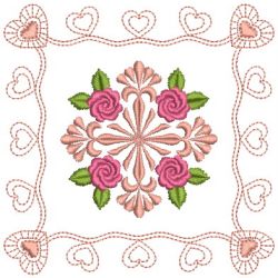 Brilliant Rose Quilt 14(Md) machine embroidery designs