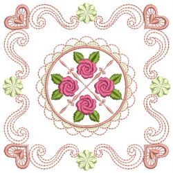 Brilliant Rose Quilt 19(Sm) machine embroidery designs