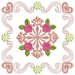 Brilliant Rose Quilt 20(Sm) machine embroidery designs