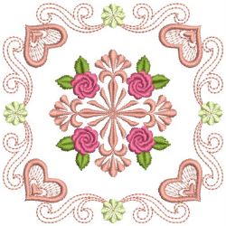 Brilliant Rose Quilt 23(Lg)