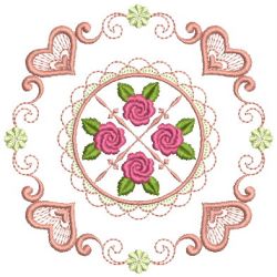 Brilliant Rose Quilt 25(Sm) machine embroidery designs