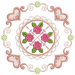 Brilliant Rose Quilt 25(Sm) machine embroidery designs