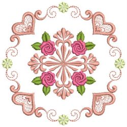 Brilliant Rose Quilt 26(Sm) machine embroidery designs