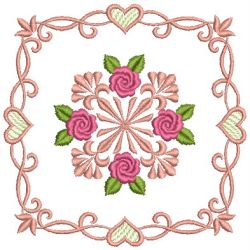 Brilliant Rose Quilt 2 02(Md) machine embroidery designs