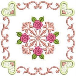 Brilliant Rose Quilt 2 05(Sm) machine embroidery designs