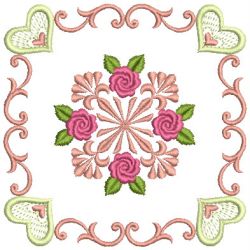 Brilliant Rose Quilt 2 05(Lg) machine embroidery designs