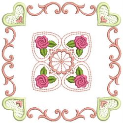 Brilliant Rose Quilt 2 06(Sm) machine embroidery designs