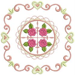 Brilliant Rose Quilt 2 07(Md) machine embroidery designs
