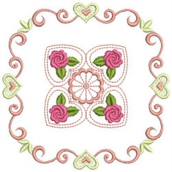 Brilliant Rose Quilt 2 09(Sm) machine embroidery designs