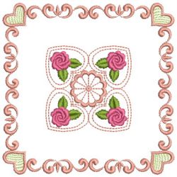Brilliant Rose Quilt 2 12(Sm)