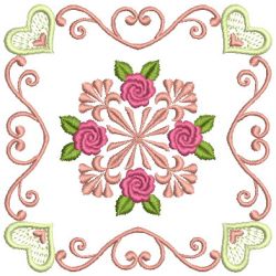 Brilliant Rose Quilt 2 14(Lg) machine embroidery designs