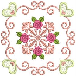 Brilliant Rose Quilt 2 17(Sm) machine embroidery designs