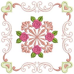 Brilliant Rose Quilt 2 20(Sm) machine embroidery designs