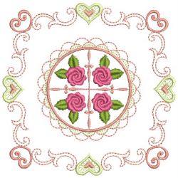 Brilliant Rose Quilt 2 22(Sm) machine embroidery designs