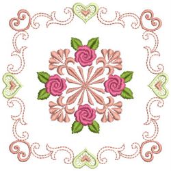 Brilliant Rose Quilt 2 23(Sm) machine embroidery designs