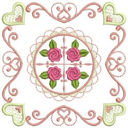 Brilliant Rose Quilt 2 28(Sm) machine embroidery designs