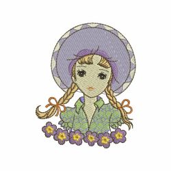 Hat Girls 06 machine embroidery designs