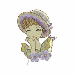 Hat Girls 10 machine embroidery designs