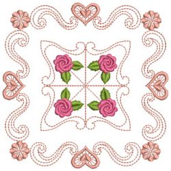Brilliant Rose Quilt 3 08(Sm) machine embroidery designs