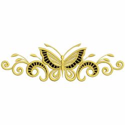 Cutwork Butterfly Borders 04 machine embroidery designs