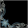 Elegant Snowflake Corners 09(Md)