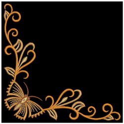Heirloom Butterfly Corners 2 07(Md) machine embroidery designs