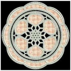 Lace Applique Doily 04 machine embroidery designs