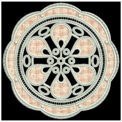 Lace Applique Doily 07 machine embroidery designs