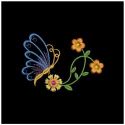 Floral Butterflies 3 05(Sm) machine embroidery designs