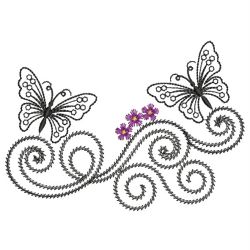 Swirly Butterflies 3 06(Sm) machine embroidery designs
