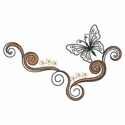 Swirly Butterflies 3 07(Md) machine embroidery designs