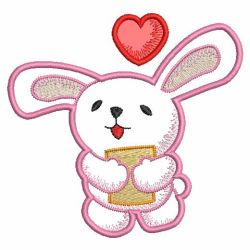 Applique Bunnies 03(Lg) machine embroidery designs