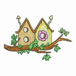 Birdhouses Borders machine embroidery designs