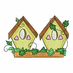 Birdhouses Borders 03 machine embroidery designs