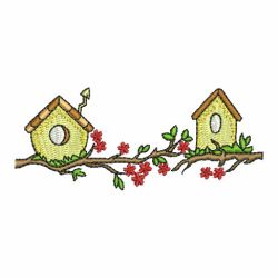 Birdhouses Borders 06 machine embroidery designs