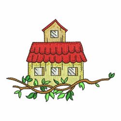 Birdhouses Borders 08 machine embroidery designs