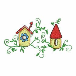 Birdhouses Borders 10 machine embroidery designs