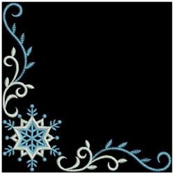 Elegant Snowflake Corners 02(Sm)