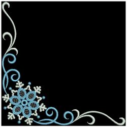 Elegant Snowflake Corners 08(Lg)