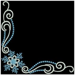 Elegant Snowflake Corners 09(Md) machine embroidery designs