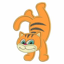 Applique Cats 03(Md) machine embroidery designs