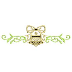 Cutwork Bells Border machine embroidery designs