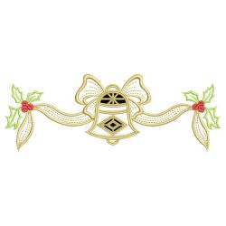 Cutwork Bells Border 04 machine embroidery designs