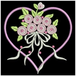 Valentine Roses 09(Md) machine embroidery designs