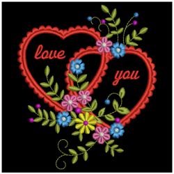 Romantic Hearts(Md) machine embroidery designs