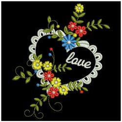 Romantic Hearts 04(Md) machine embroidery designs