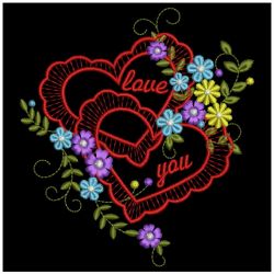 Romantic Hearts 09(Md) machine embroidery designs