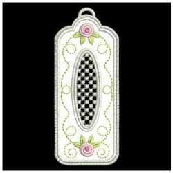 Lace Applique Rose Bookmarks machine embroidery designs