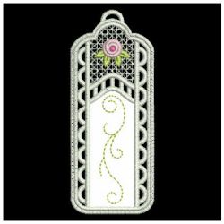 Lace Applique Rose Bookmarks 06