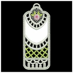 Lace Applique Rose Bookmarks 08